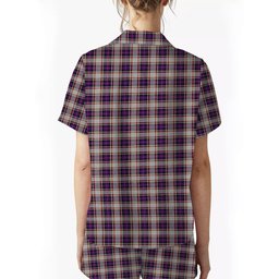 ScotsTee Shop Scottish Bruce of Kinnaird Dress (Dance) Women's Short Sleeve Short Set Tartan Pyjama Set