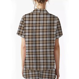 ScotsTee Shop Scottish Baillie Dress Modern Clan Women's Short Sleeve Short Set Tartan Pyjama Set