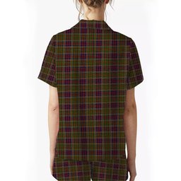 ScotsTee Shop Scottish Bowie Dalgety Women's Short Sleeve Short Set Tartan Pyjama Set