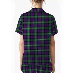 ScotsTee Shop Scottish Baillie Highland Society Ancient Women's Short Sleeve Short Set Tartan Pyjama Set