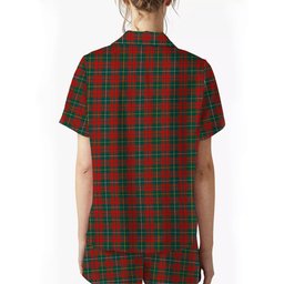 ScotsTee Shop Scottish Bruce Hunting Modern Women's Short Sleeve Short Set Tartan Pyjama Set