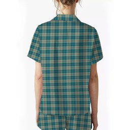 ScotsTee Shop Scottish Barclay Hunting #2 Ancient Clan Women's Short Sleeve Short Set Tartan Pyjama Set