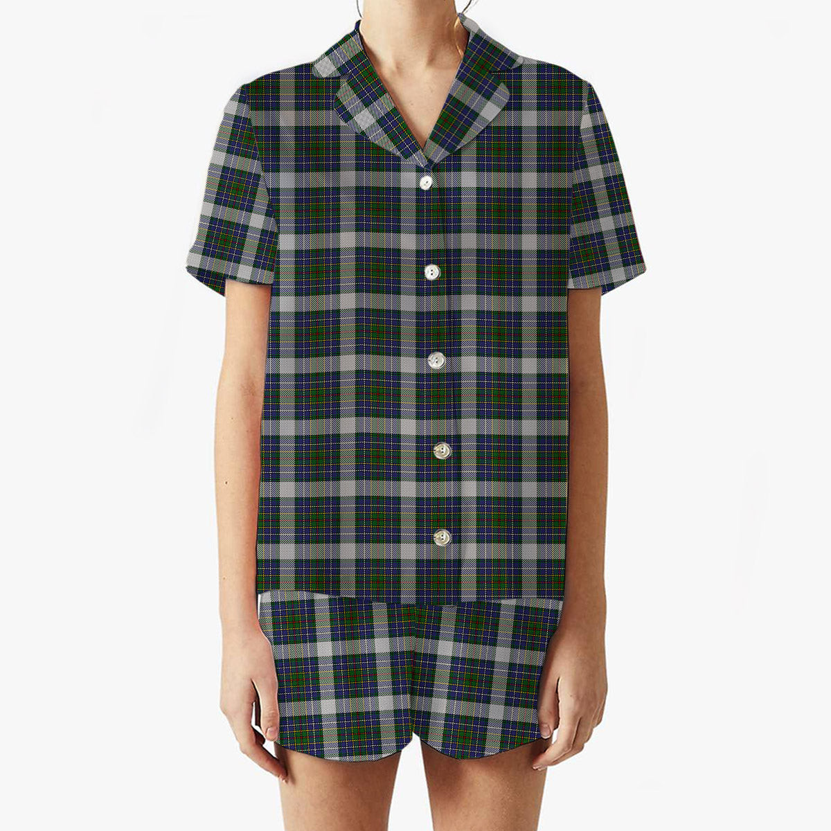 ScotsTee Shop Scottish Cockburn of Ormiston Dress Women's Short Sleeve Short Set Tartan Pyjama Set
