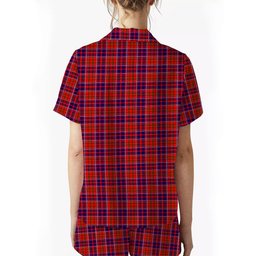 ScotsTee Shop Scottish Cameron of Lochiel Modern Women's Short Sleeve Short Set Tartan Pyjama Set