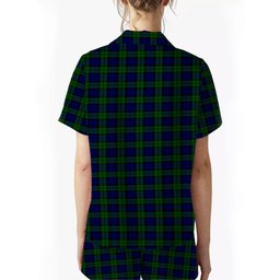 ScotsTee Shop Scottish Campbell Modern Women's Short Sleeve Short Set Tartan Pyjama Set
