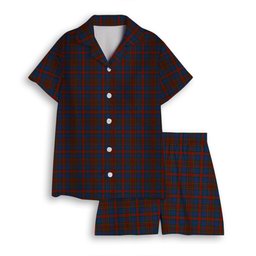 ScotsTee Shop Scottish Carnegie 3 Women's Short Sleeve Short Set Tartan Pyjama Set