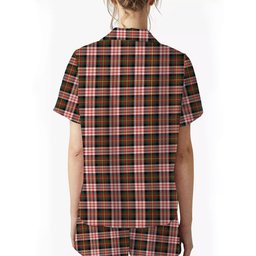 ScotsTee Shop Scottish Carnegie Dress Modern Women's Short Sleeve Short Set Tartan Pyjama Set