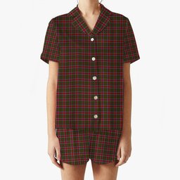 ScotsTee Shop Scottish Chisholm 1800 Women's Short Sleeve Short Set Tartan Pyjama Set