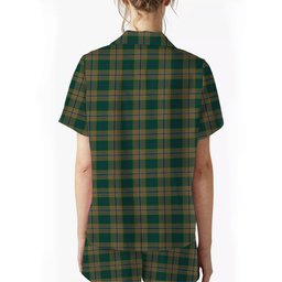 ScotsTee Shop Scottish Chisholm Colonial Women's Short Sleeve Short Set Tartan Pyjama Set