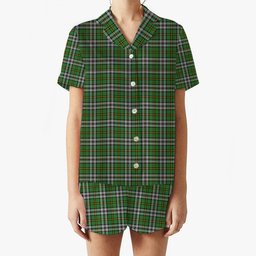 ScotsTee Shop Scottish Cape Breton Provincial Ancient Women's Short Sleeve Short Set Tartan Pyjama Set