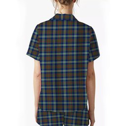 ScotsTee Shop Scottish Cathcart Modern Women's Short Sleeve Short Set Tartan Pyjama Set