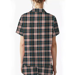 ScotsTee Shop Scottish Cameron of Erracht Dress Ancient Women's Short Sleeve Short Set Tartan Pyjama Set