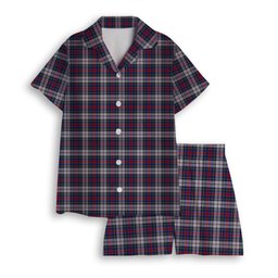 ScotsTee Shop Scottish Cooper Dress Dalgliesh 1 Women's Short Sleeve Short Set Tartan Pyjama Set