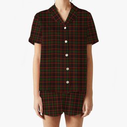 ScotsTee Shop Scottish Cumming 1850 Women's Short Sleeve Short Set Tartan Pyjama Set