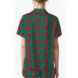 ScotsTee Shop Scottish Cranstoun Dress Ancient Women's Short Sleeve Short Set Tartan Pyjama Set