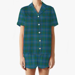 ScotsTee Shop Scottish Burns of California Ancient Women's Short Sleeve Short Set Tartan Pyjama Set