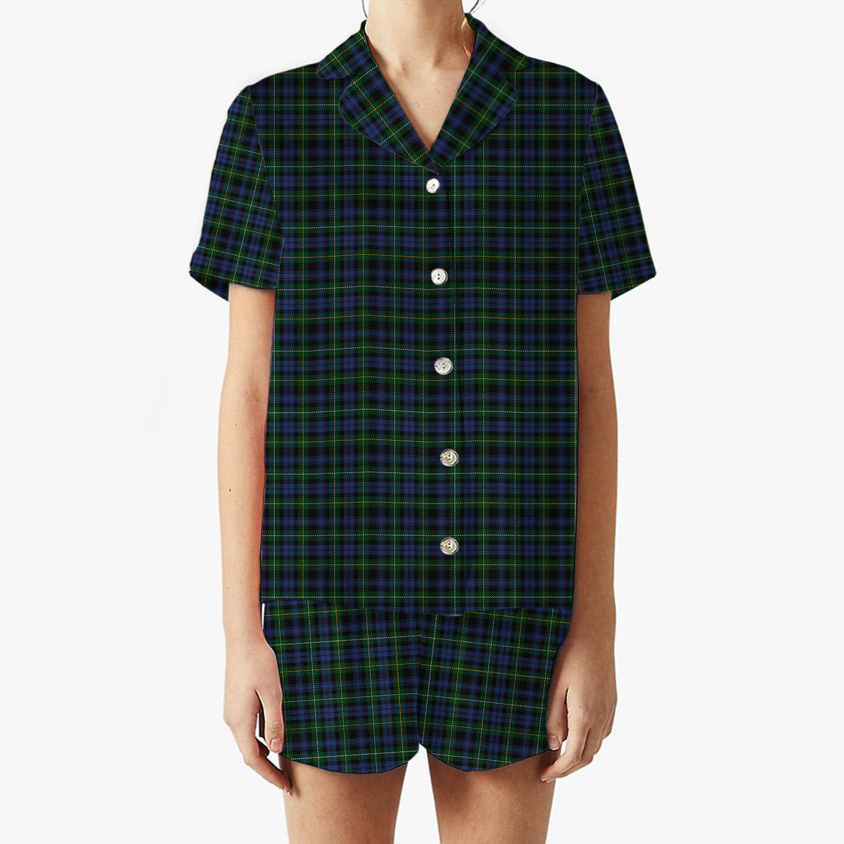 ScotsTee Shop Scottish Campbell of Argyll 01 Women's Short Sleeve Short Set Tartan Pyjama Set