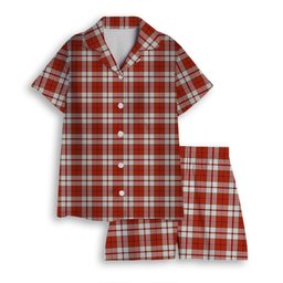 ScotsTee Shop Scottish Cameron Hose Ancient Women's Short Sleeve Short Set Tartan Pyjama Set