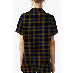 ScotsTee Shop Scottish Clelland Modern Women's Short Sleeve Short Set Tartan Pyjama Set