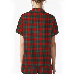 ScotsTee Shop Scottish Cumming Modern Women's Short Sleeve Short Set Tartan Pyjama Set