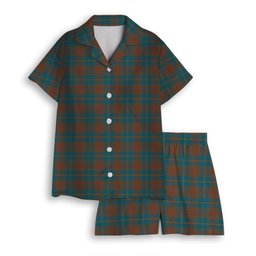 ScotsTee Shop Scottish Cameron Hunting Ancient Women's Short Sleeve Short Set Tartan Pyjama Set