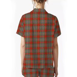 ScotsTee Shop Scottish Chattan Chief Ancient Women's Short Sleeve Short Set Tartan Pyjama Set