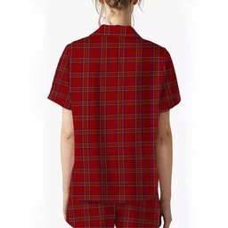 ScotsTee Shop Scottish Burnett of Leys Dress Women's Short Sleeve Short Set Tartan Pyjama Set