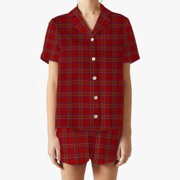 ScotsTee Shop Scottish Burnett of Leys Dress Women's Short Sleeve Short Set Tartan Pyjama Set
