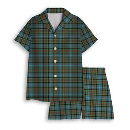 ScotsTee Shop Scottish Caldwell Women's Short Sleeve Short Set Tartan Pyjama Set