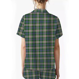 ScotsTee Shop Scottish Coulter Dress Women's Short Sleeve Short Set Tartan Pyjama Set
