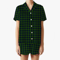 ScotsTee Shop Scottish Campbell of Breadalbane Modern Women's Short Sleeve Short Set Tartan Pyjama Set