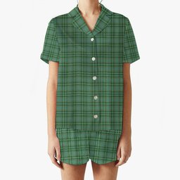 ScotsTee Shop Scottish Currie Ancient Women's Short Sleeve Short Set Tartan Pyjama Set