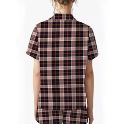 ScotsTee Shop Scottish Cameron of Erracht Dress Modern Women's Short Sleeve Short Set Tartan Pyjama Set