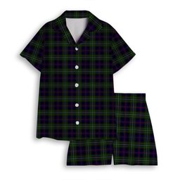 ScotsTee Shop Scottish Clark of Ulva Women's Short Sleeve Short Set Tartan Pyjama Set