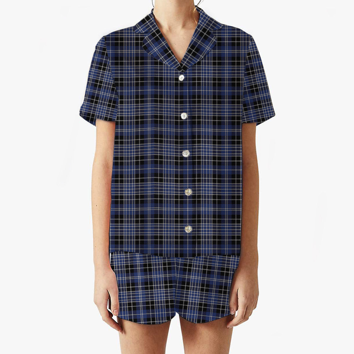 ScotsTee Shop Scottish Clark (Lion) Women's Short Sleeve Short Set Tartan Pyjama Set