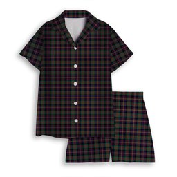 ScotsTee Shop Scottish Cameron Highlanders of Ottawa Women's Short Sleeve Short Set Tartan Pyjama Set
