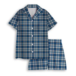 ScotsTee Shop Scottish Craig Paisley Ancient Women's Short Sleeve Short Set Tartan Pyjama Set