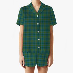 ScotsTee Shop Scottish Cranstoun Modern Women's Short Sleeve Short Set Tartan Pyjama Set