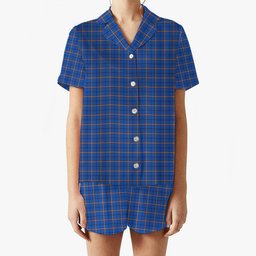 ScotsTee Shop Scottish Clark's Harbour Women's Short Sleeve Short Set Tartan Pyjama Set
