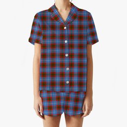 ScotsTee Shop Scottish Crichton Women's Short Sleeve Short Set Tartan Pyjama Set