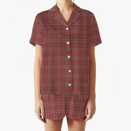 ScotsTee Shop Scottish Burnett Hunting Ancient Women's Short Sleeve Short Set Tartan Pyjama Set