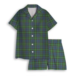 ScotsTee Shop Scottish Dalrymple SC Women's Short Sleeve Short Set Tartan Pyjama Set