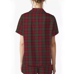 ScotsTee Shop Scottish Donald of Glencoe Modern Women's Short Sleeve Short Set Tartan Pyjama Set
