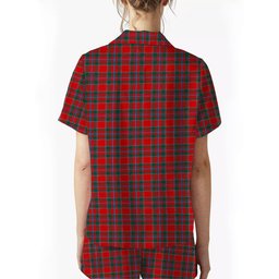 ScotsTee Shop Scottish Drummond of Perth Modern Women's Short Sleeve Short Set Tartan Pyjama Set