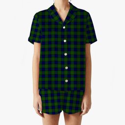 ScotsTee Shop Scottish Dundas Modern Women's Short Sleeve Short Set Tartan Pyjama Set