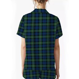 ScotsTee Shop Scottish Forbes Ancient Women's Short Sleeve Short Set Tartan Pyjama Set