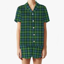 ScotsTee Shop Scottish Davidson of Tulloch Ancient Women's Short Sleeve Short Set Tartan Pyjama Set