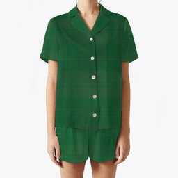 ScotsTee Shop Scottish Erskine Hunting Ancient Women's Short Sleeve Short Set Tartan Pyjama Set
