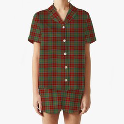ScotsTee Shop Scottish Donald of Kingsburgh Women's Short Sleeve Short Set Tartan Pyjama Set