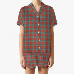 ScotsTee Shop Scottish Dunbar Ancient Women's Short Sleeve Short Set Tartan Pyjama Set